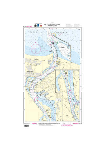 Duitse kaart 1519 - Hafen von Swinoujscie (Swinemünde)